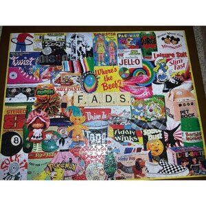 White Mountain 1000 piece “FADS” Collage Puzzle.